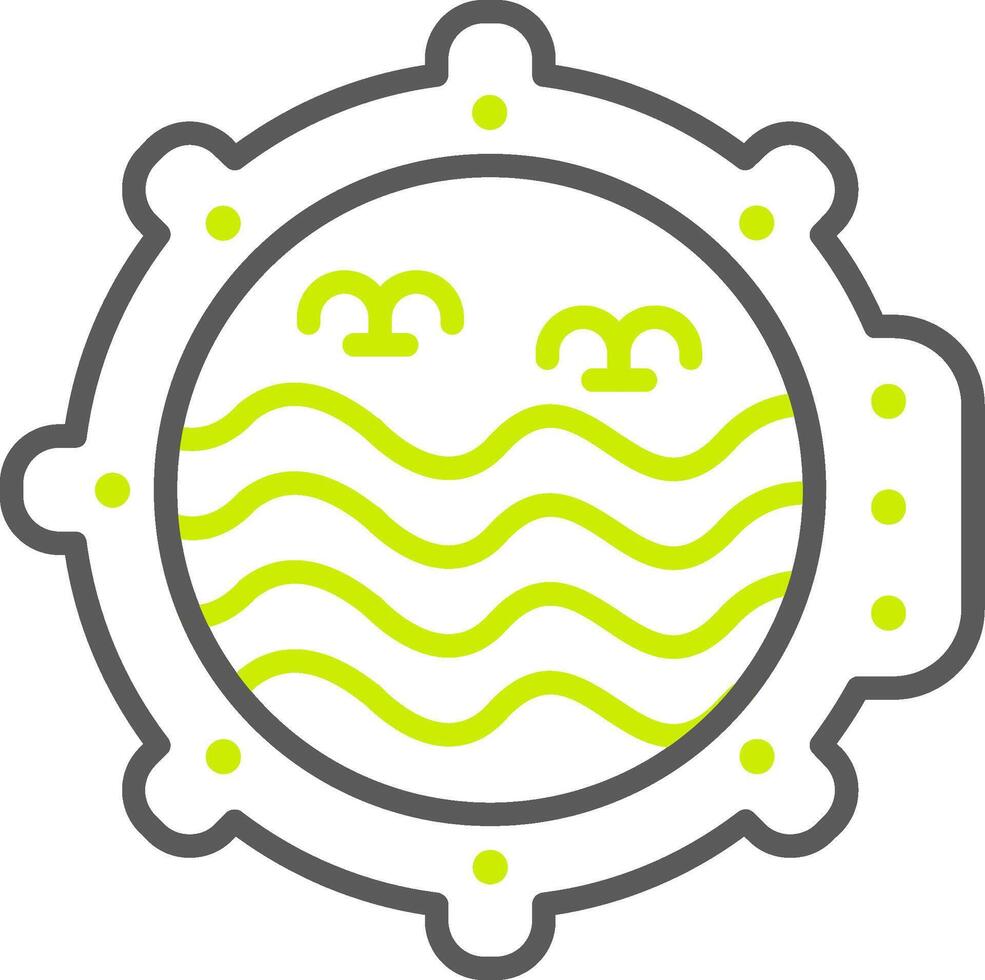 Porthole Highlighted UX Stamp vector