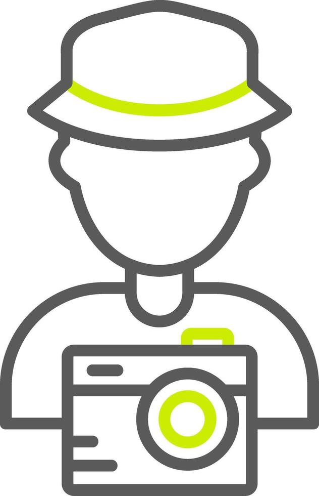 Tourist Streamlined Interface Symbol vector