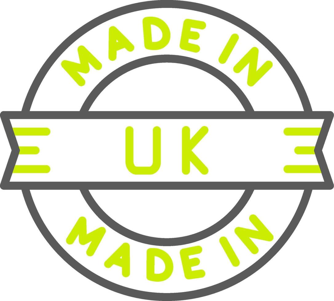 Made In Uk Versatile Web Graphic vector