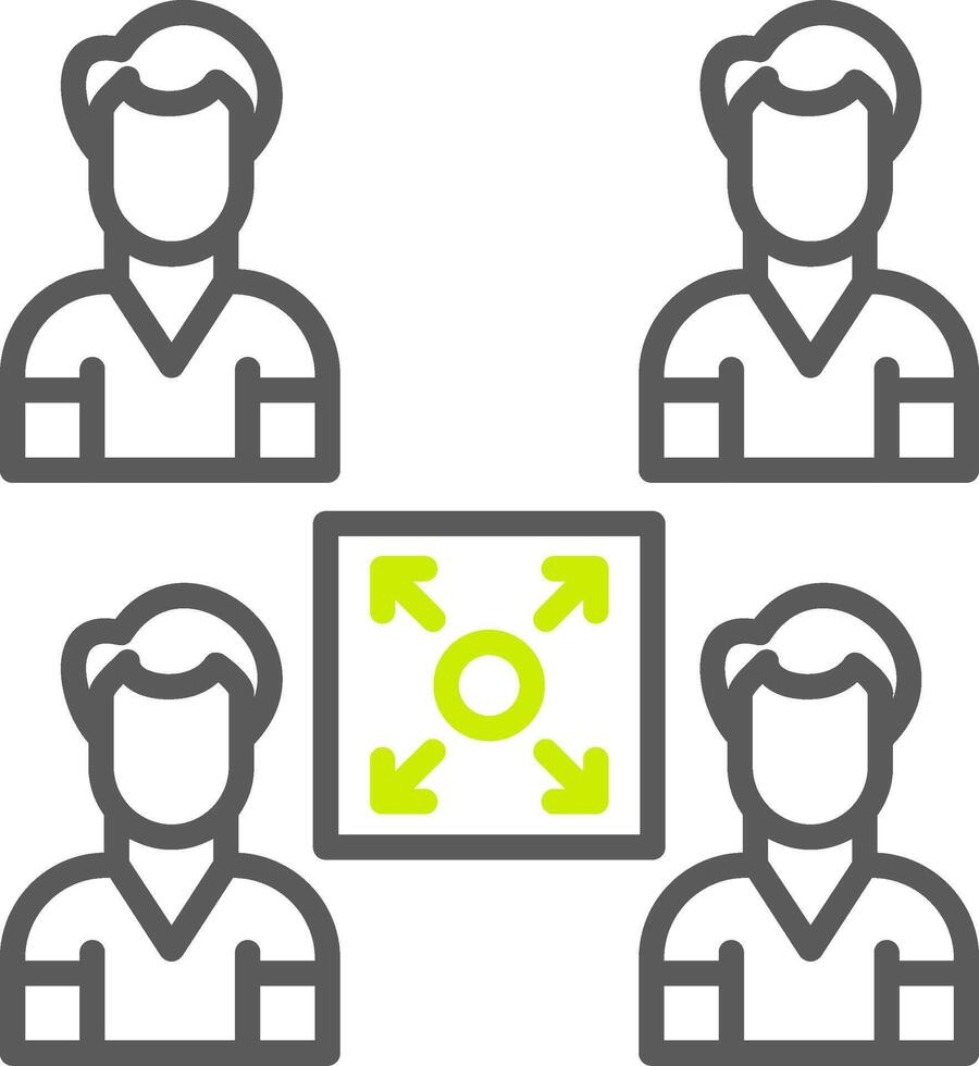Meeting Point Streamlined Tech Badge vector