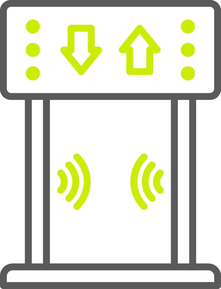 Security Gate Professional Line Mark vector