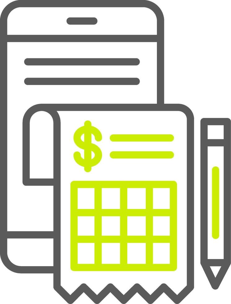 Digital Invoice Dynamic App Object vector