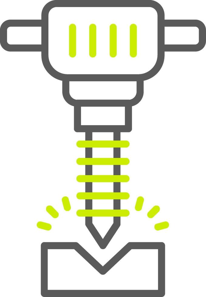 Jackhammer Light Mode Icon vector