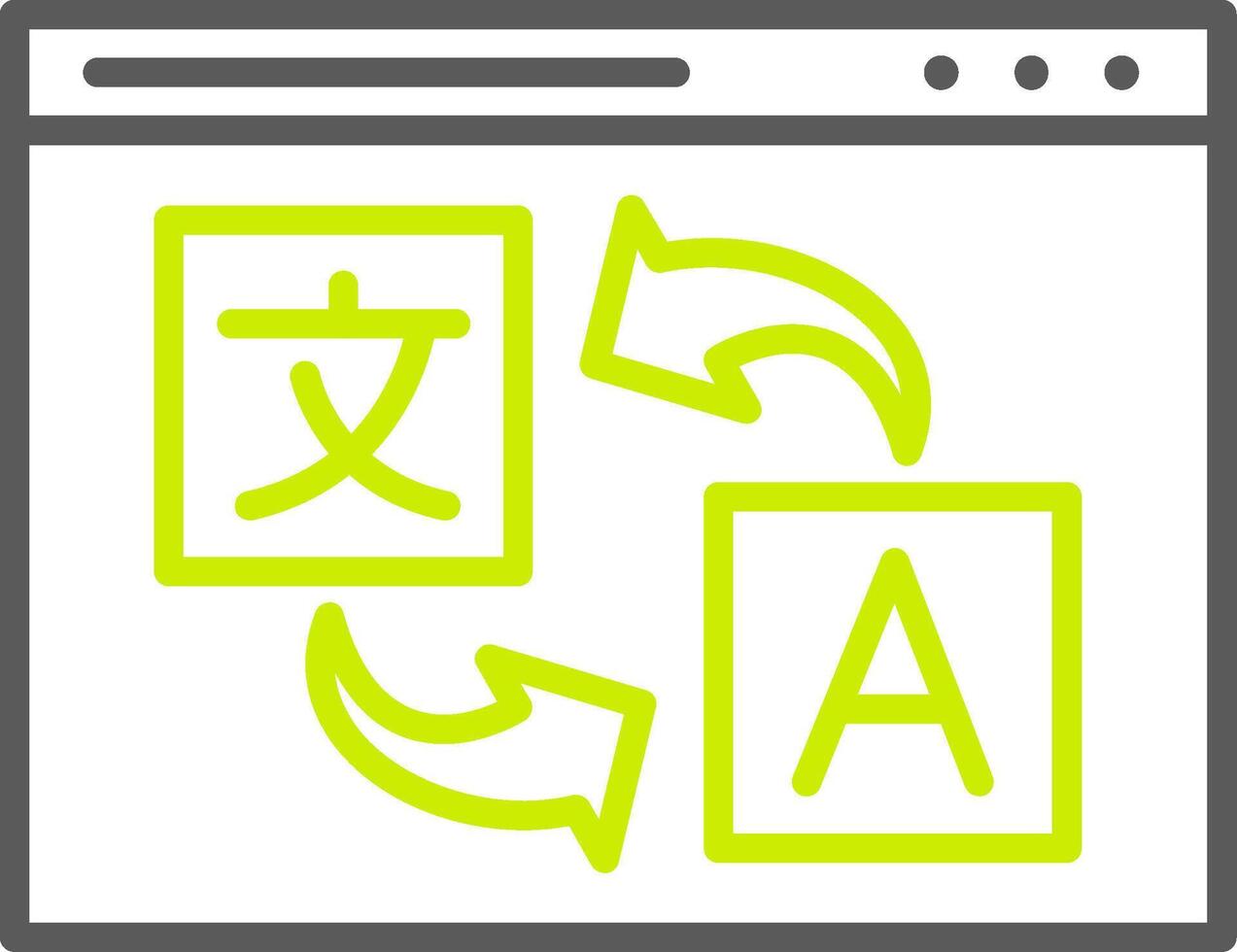 Translation Streamlined Line Drawing vector