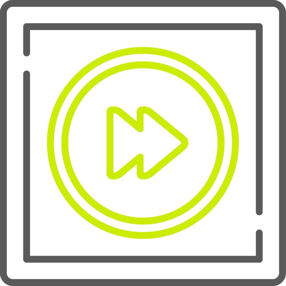 Fast Forward Streamlined App Object vector