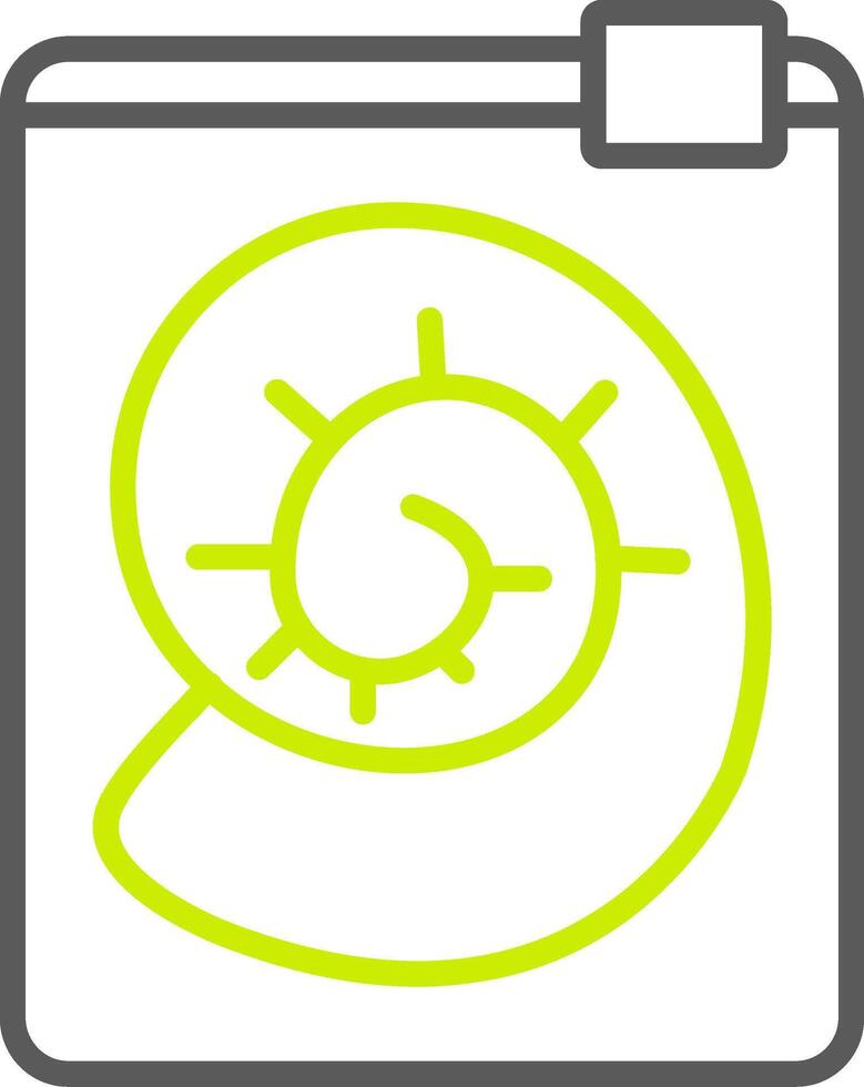 Fossil NextGen Line Drawing vector