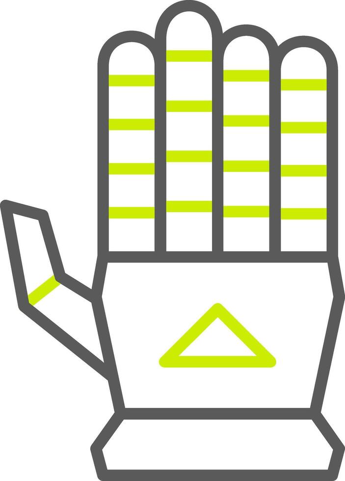 Hand NextGen Line Drawing vector