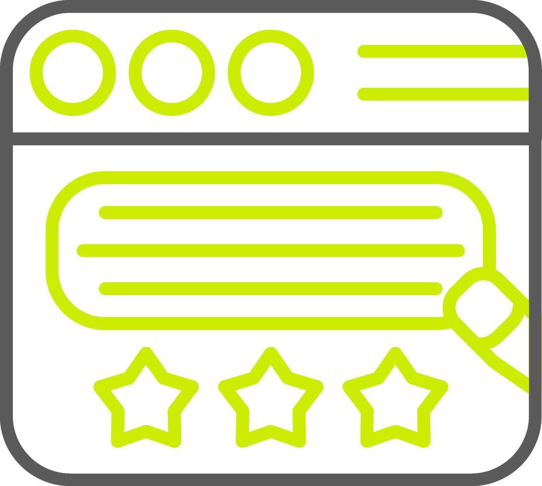 Rating Optimized Line Drawing vector