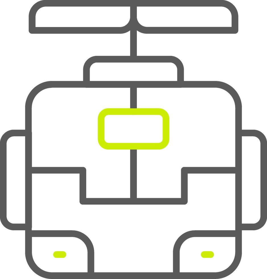Robot Neon Grid Feature vector
