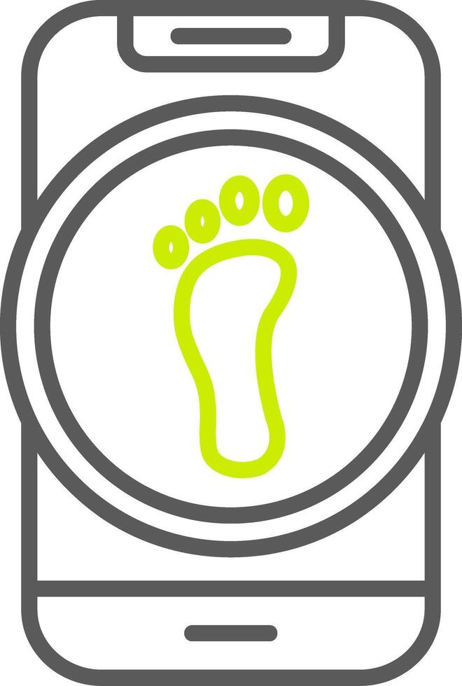 Step Detector Secure App Element vector
