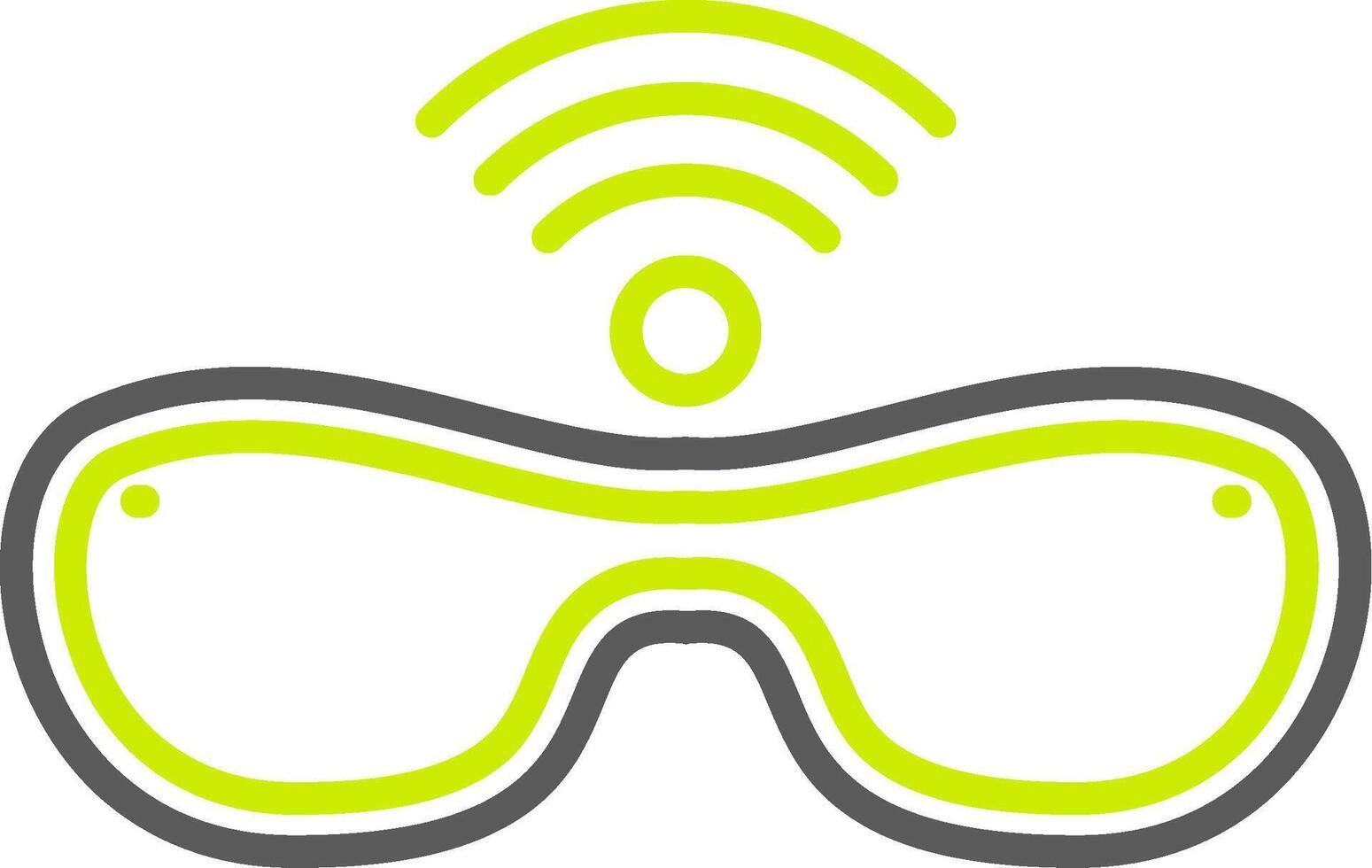 Smart Glasses Elegant Visual Mark vector