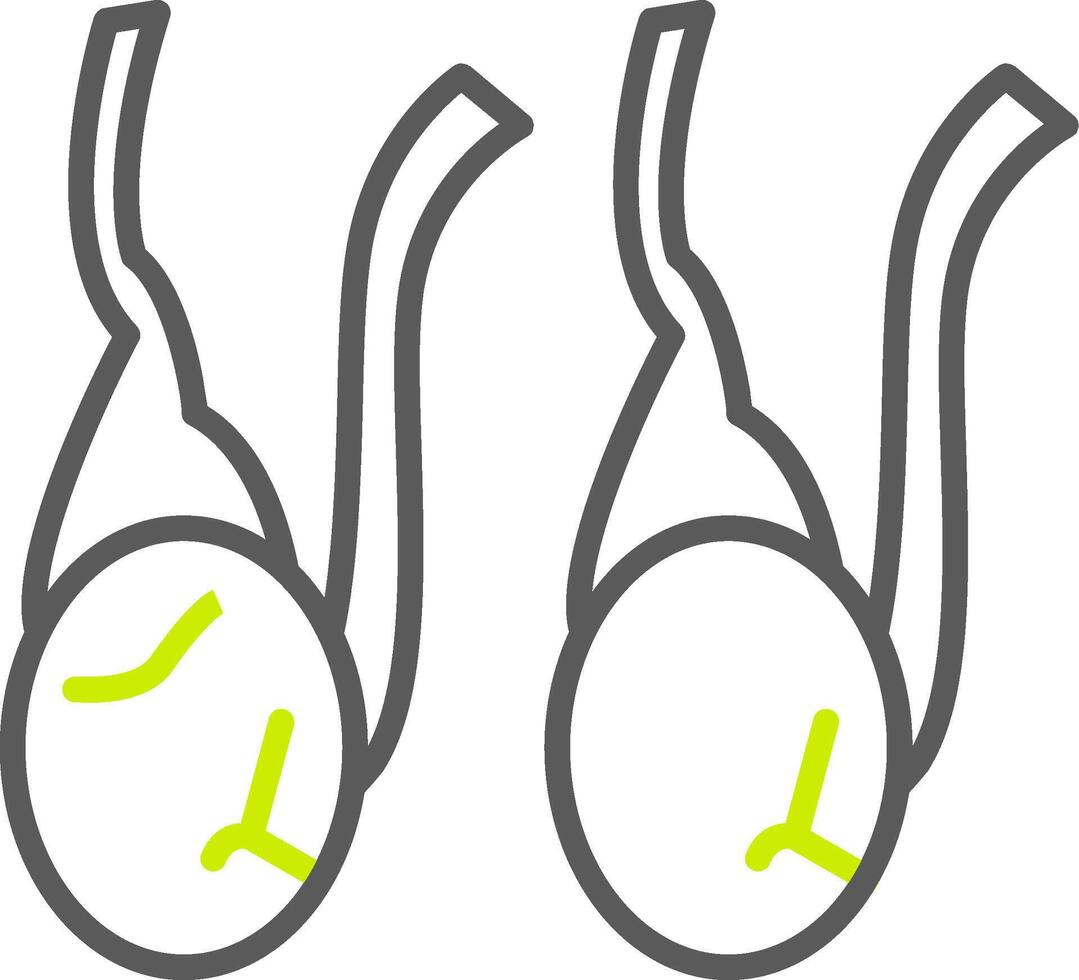 Testicles Polished Interface Symbol vector