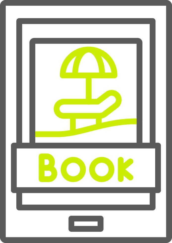 Booking Trip Elegant App Object vector