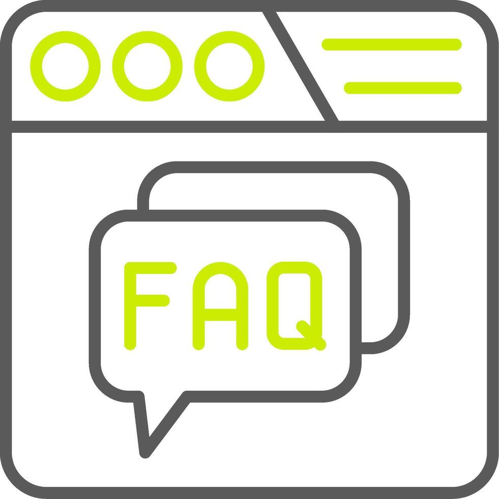 Faq Custom Creative Piece vector