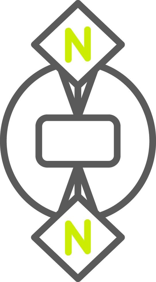 Many To Many Dynamic UX Asset vector