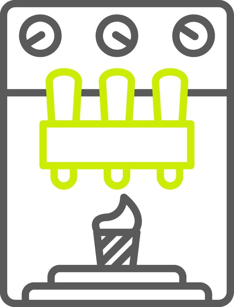 Ice Cream Maker Advanced Tech Badge vector