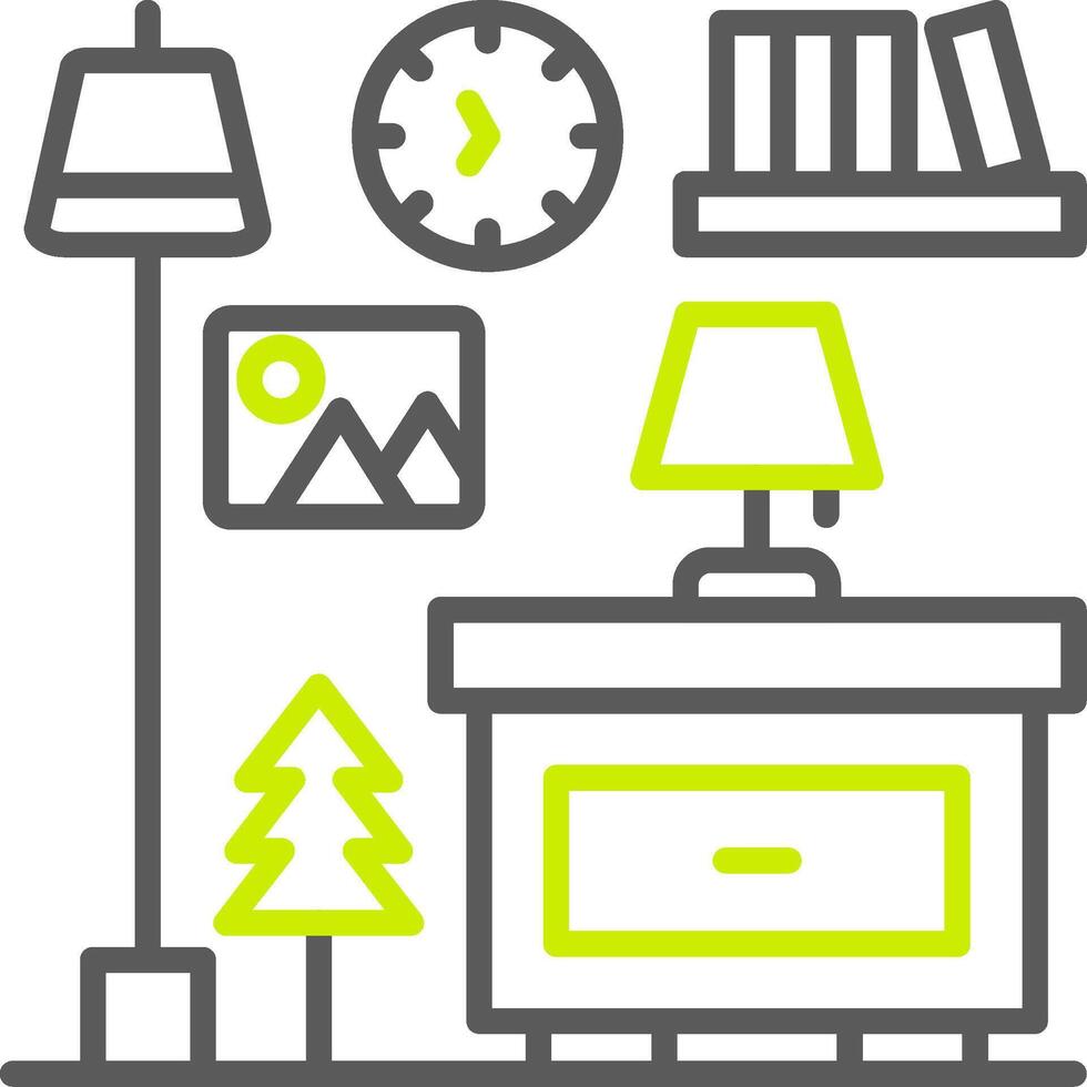 Nightstand Minimal UX Part vector