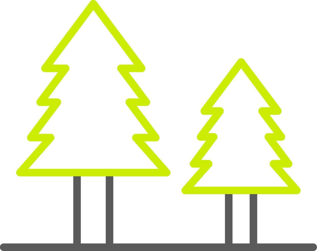 Pine Clean Frame Graphic vector