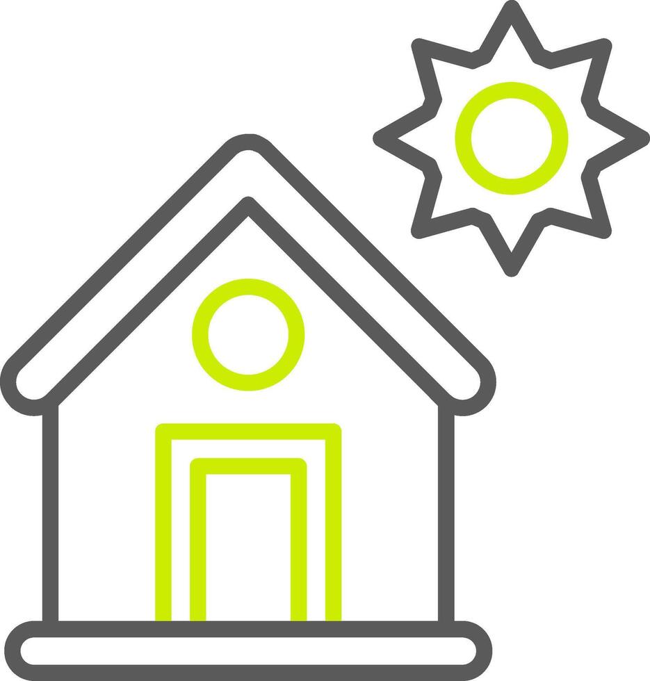 Avoid Direct Sunlight Optimized Line Drawing vector