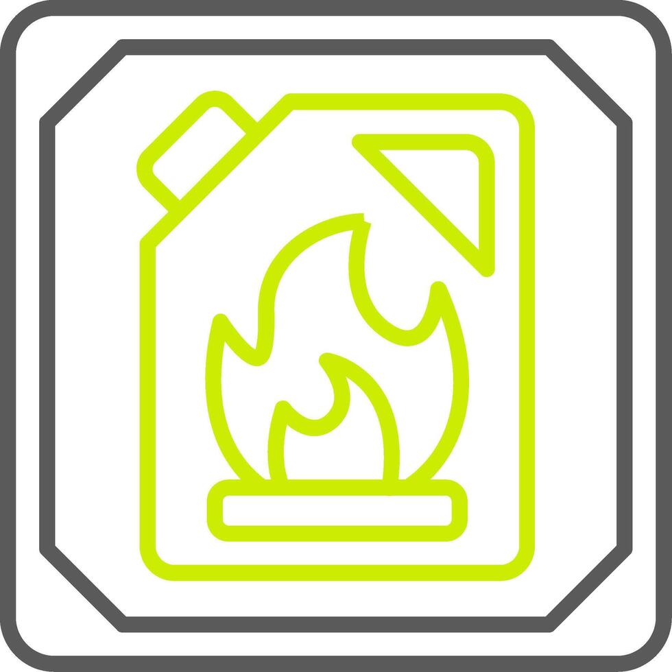 Flammable Materials Optimized App Object vector