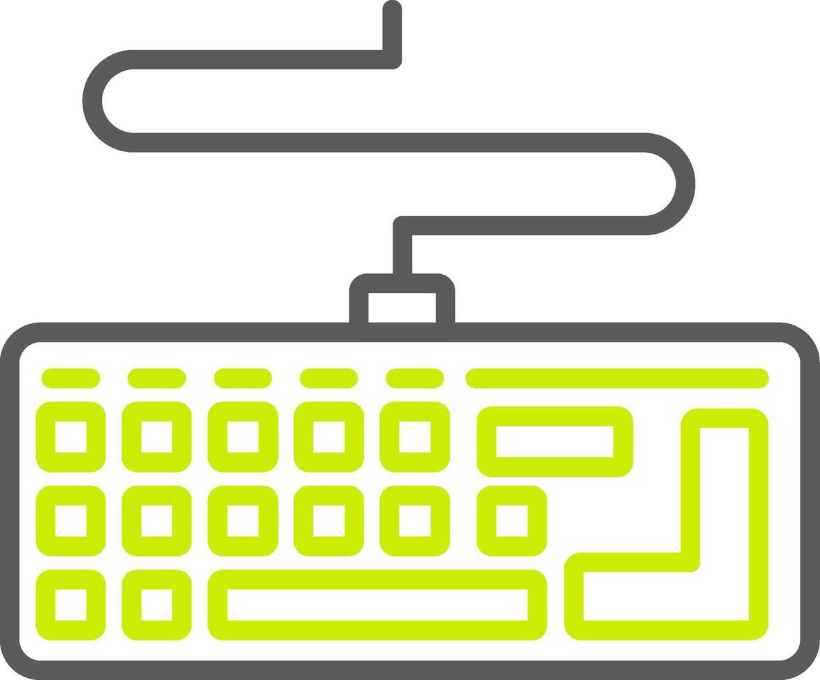 Keyboard Streamlined Interface Symbol vector