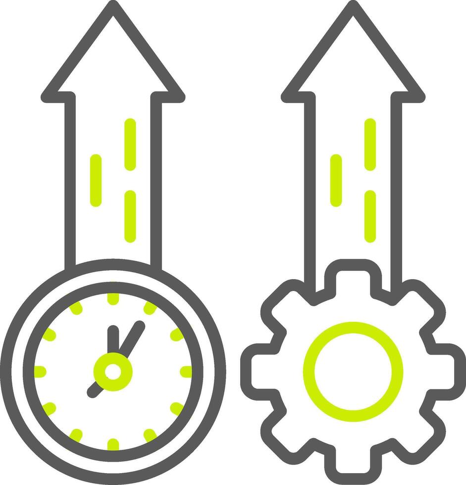Productivity Custom Line Drawing vector