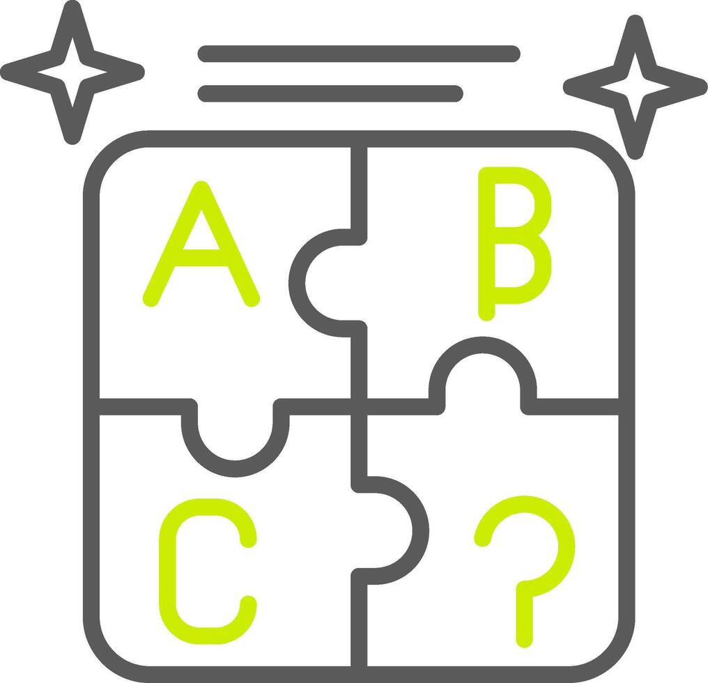 Puzzle Elegant Tech Badge vector