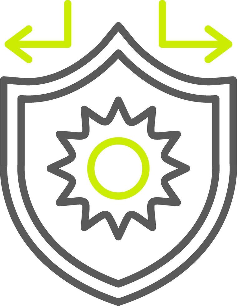 Sun Protection Secure App Element vector