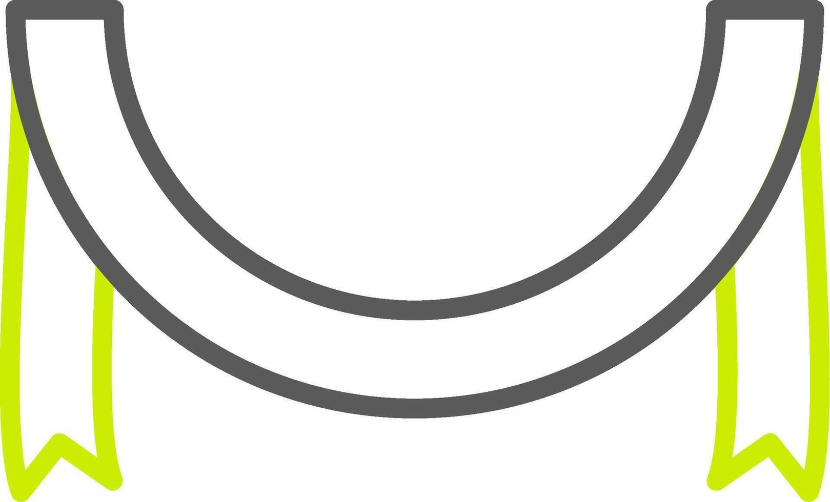 Circle Ribbon Artistic UI Component vector