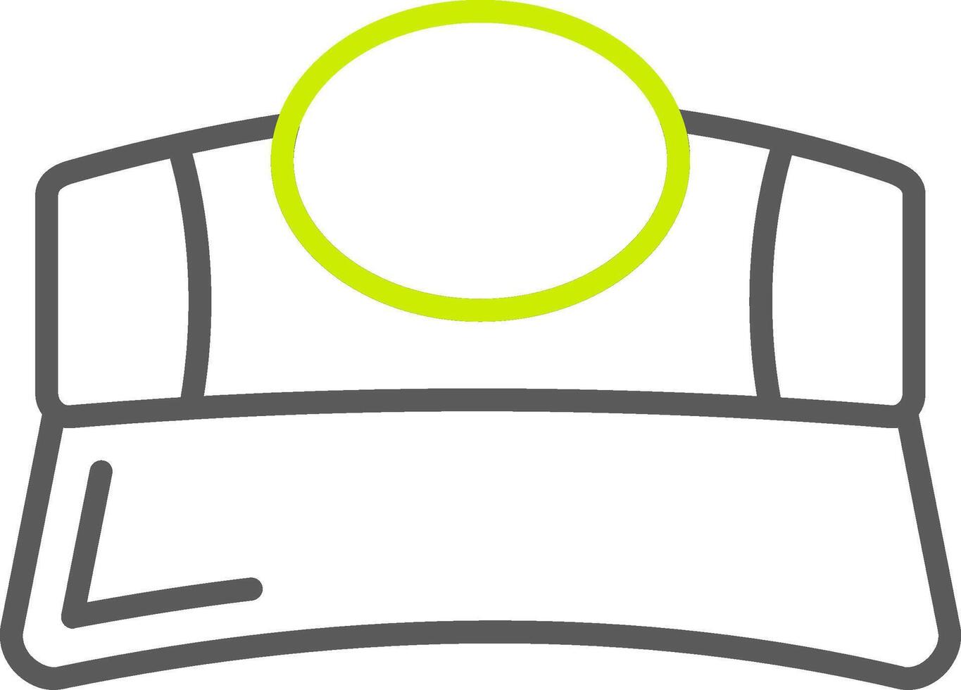 Visor Bold Shape Icon vector