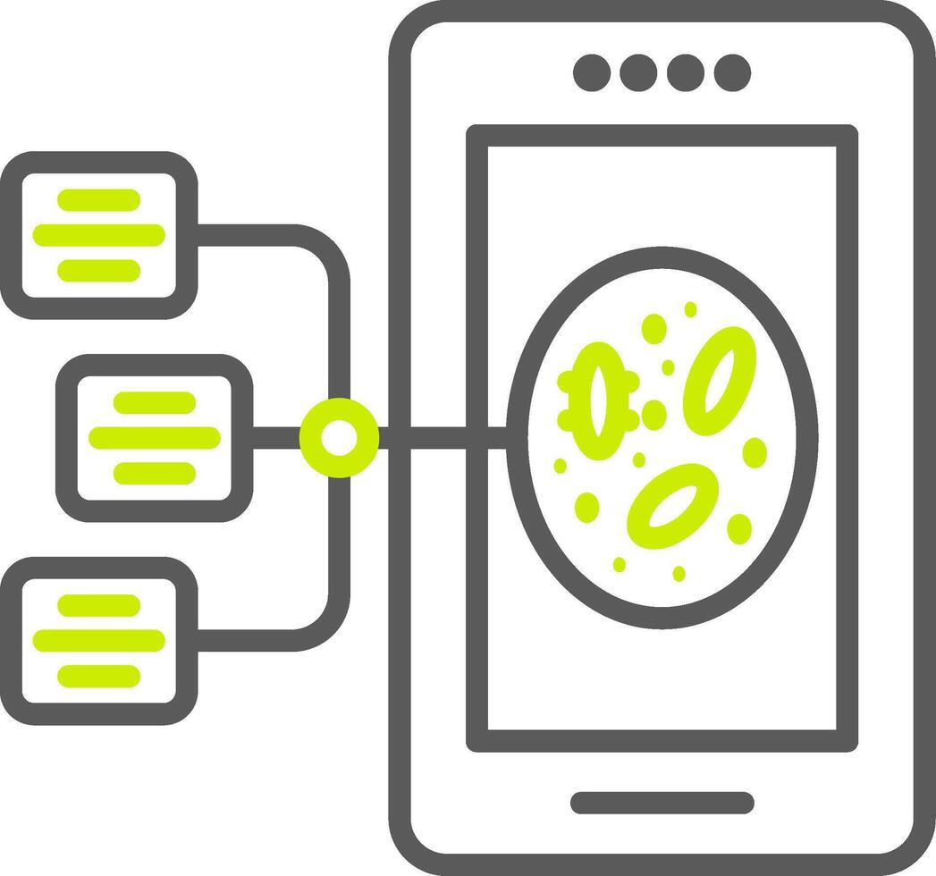 Cell Elegant Line Drawing vector