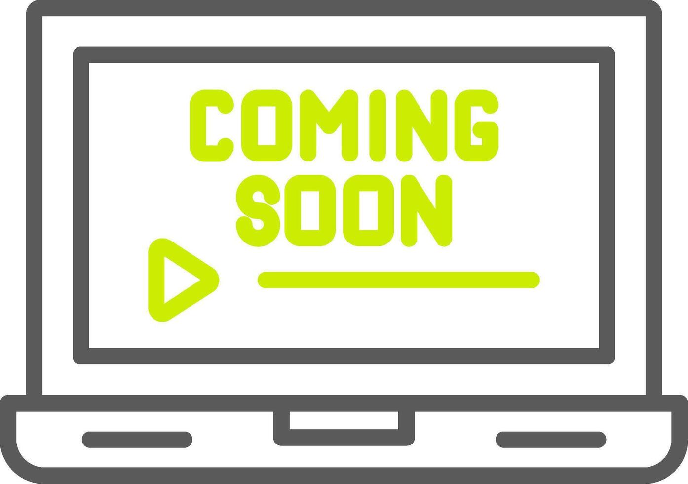 Coming Soon Streamlined Design Token vector