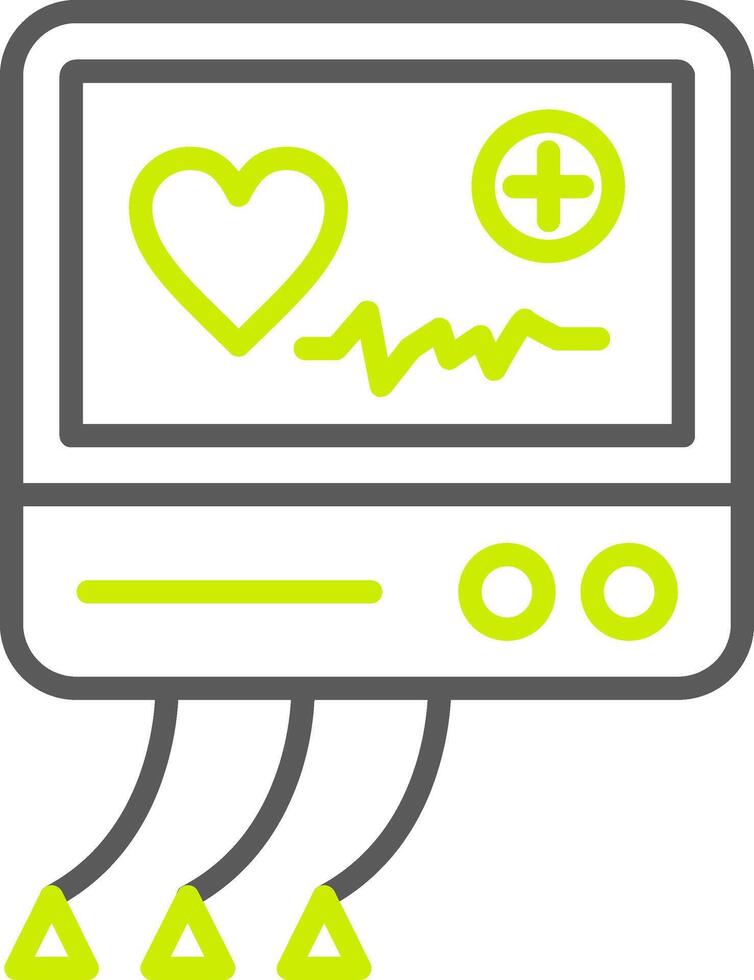 Electrocardiogram Custom Interface Symbol vector