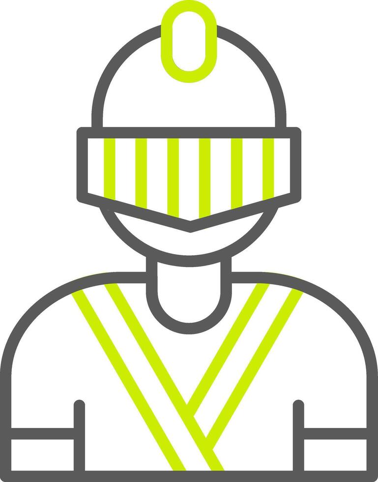 Knight Neon Grid Feature vector