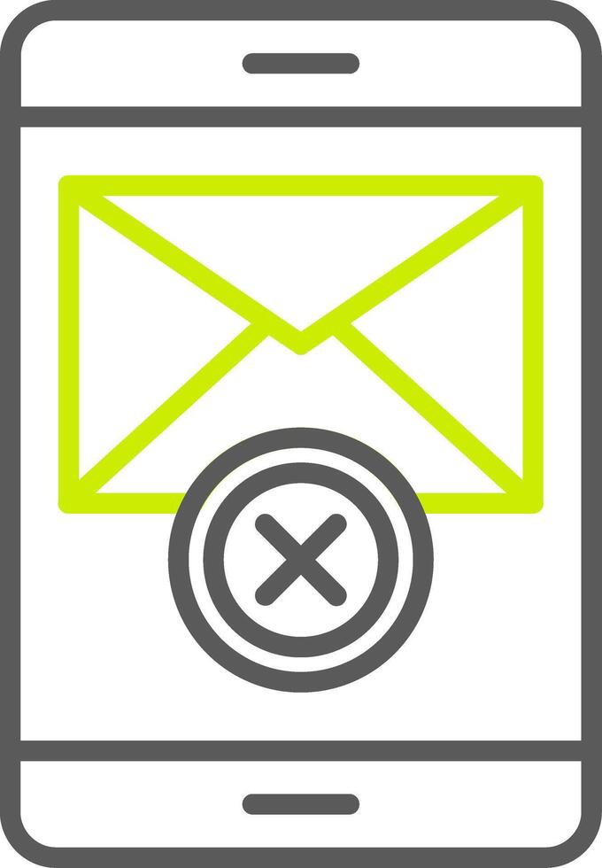 Error Message Streamlined App Object vector