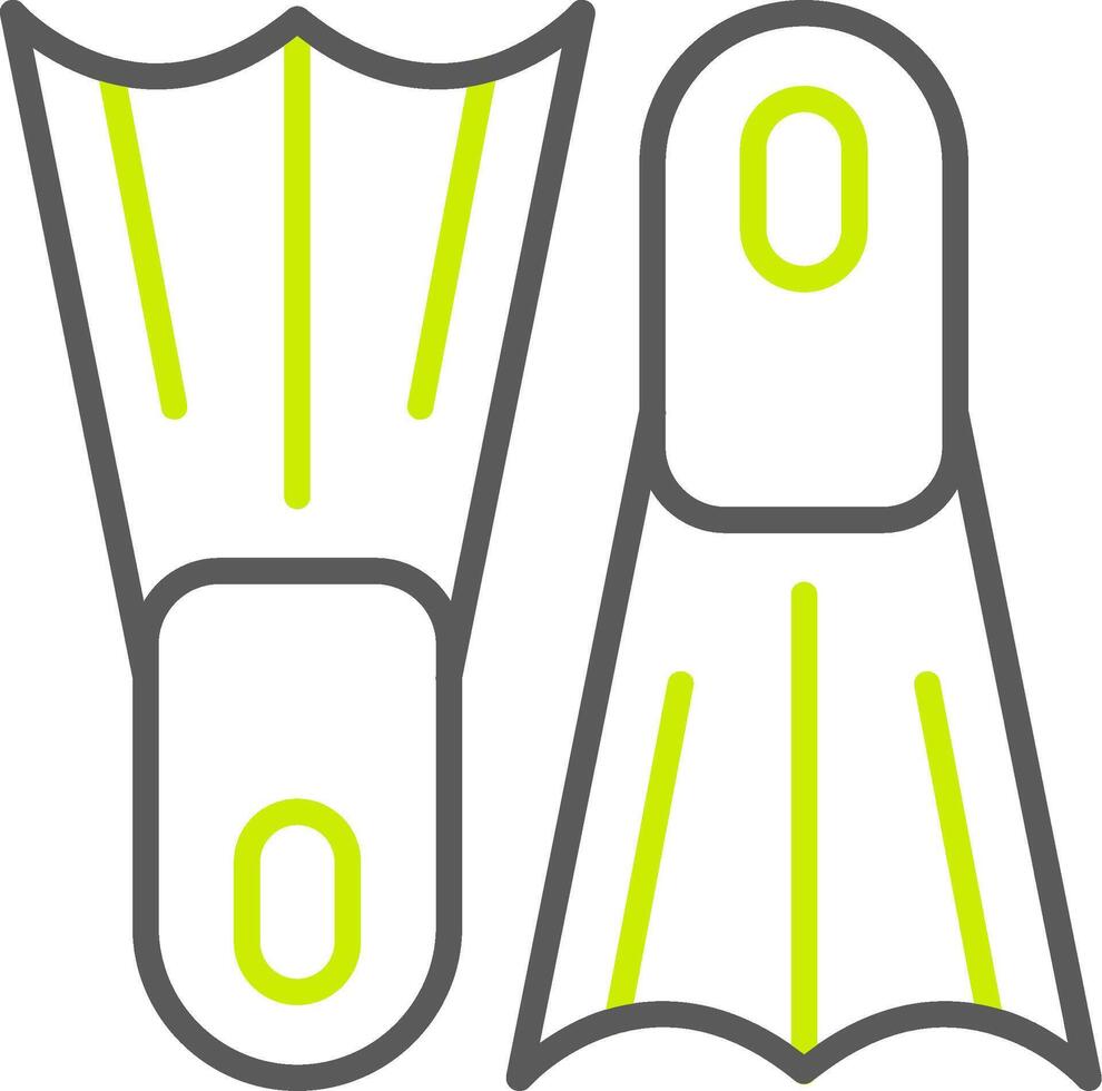 Flippers Neon Grid Feature vector