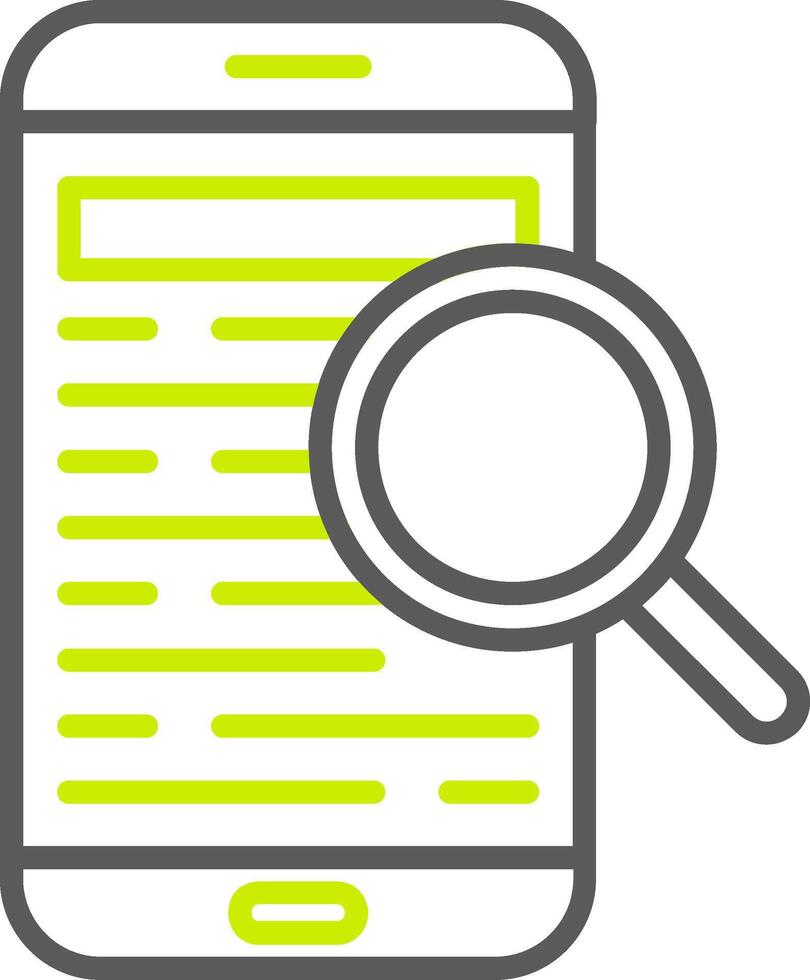 Mobile Search Dynamic Tech Badge vector