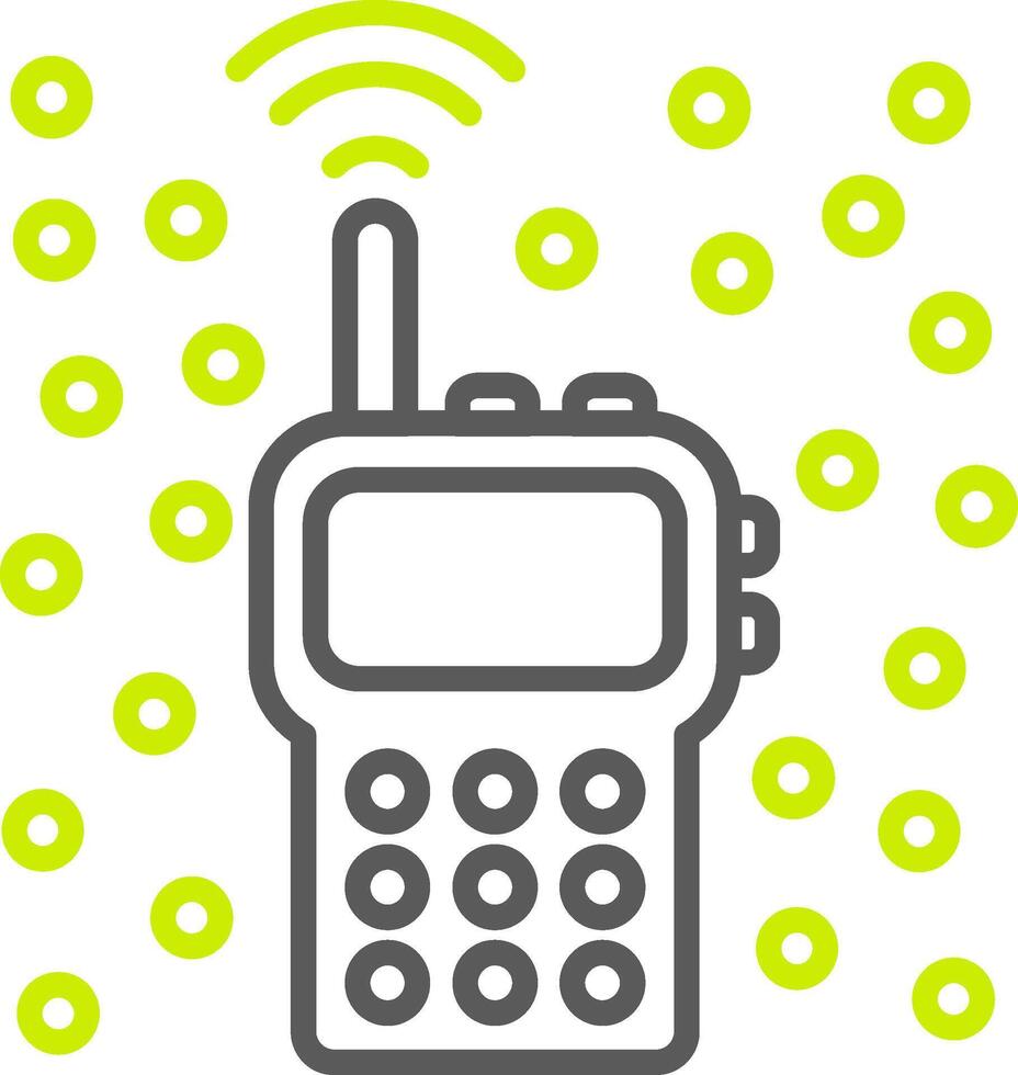 Walkie Talkie Custom Interface Symbol vector