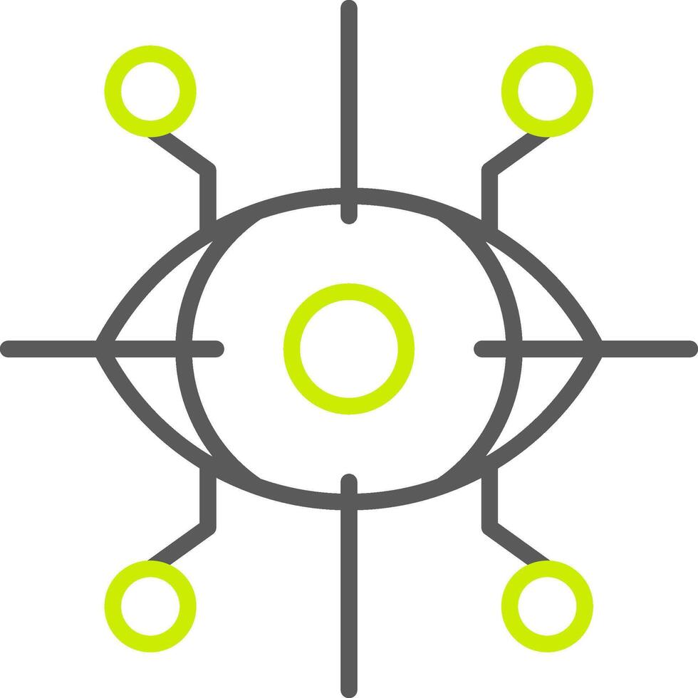 Eye Optimized Line Drawing vector