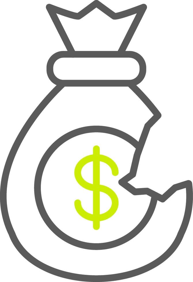 Bankrupt Streamlined Tech Badge vector