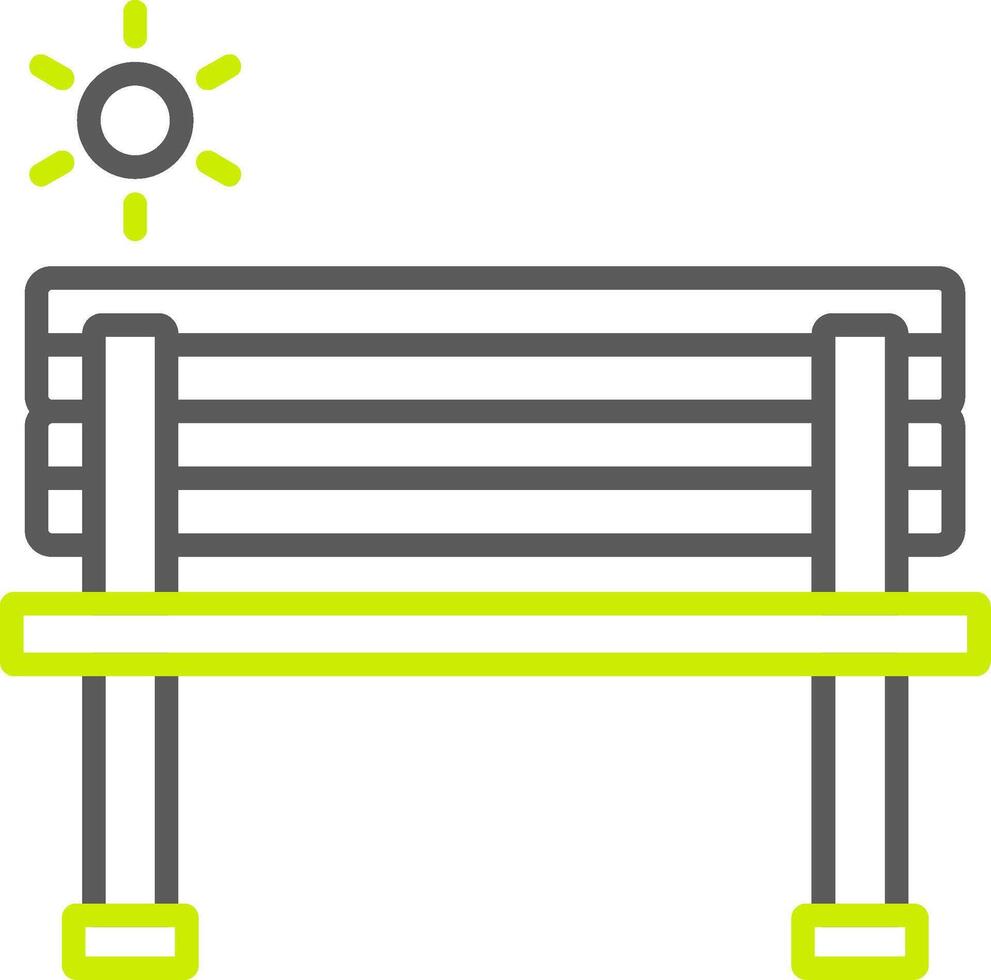 Bench Minimalist UI Block vector