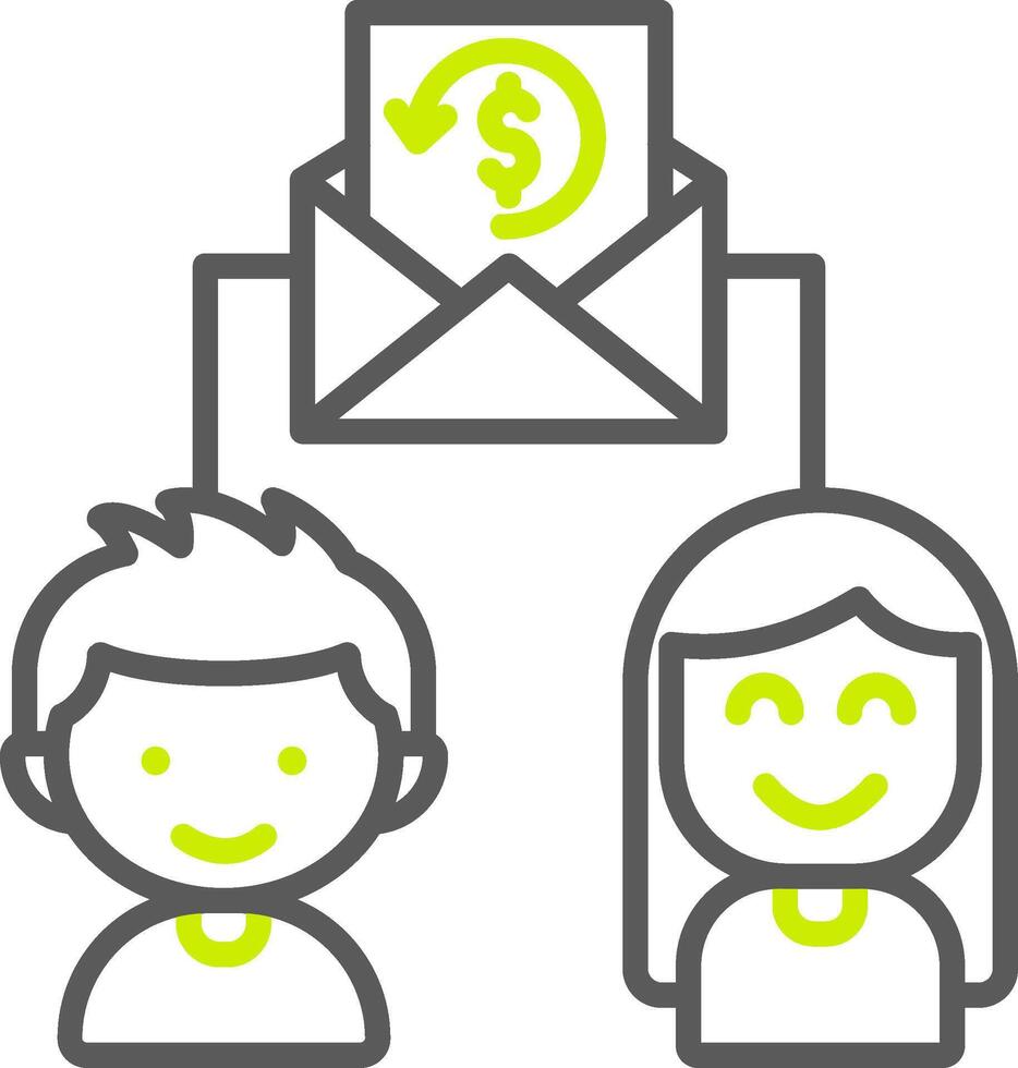 Mail NextGen Line Drawing vector