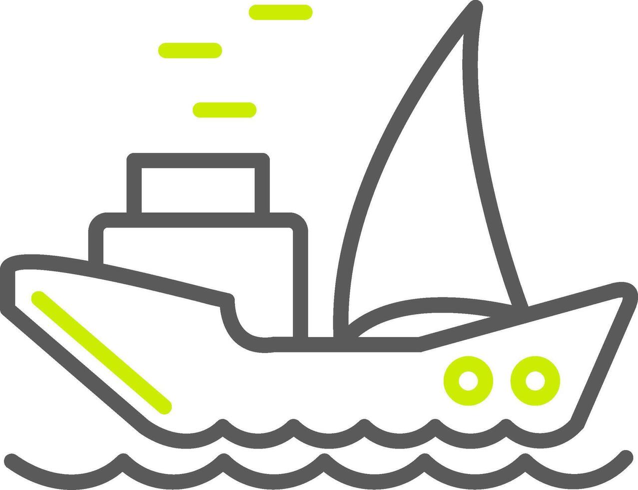 Ship Streamlined App Object vector