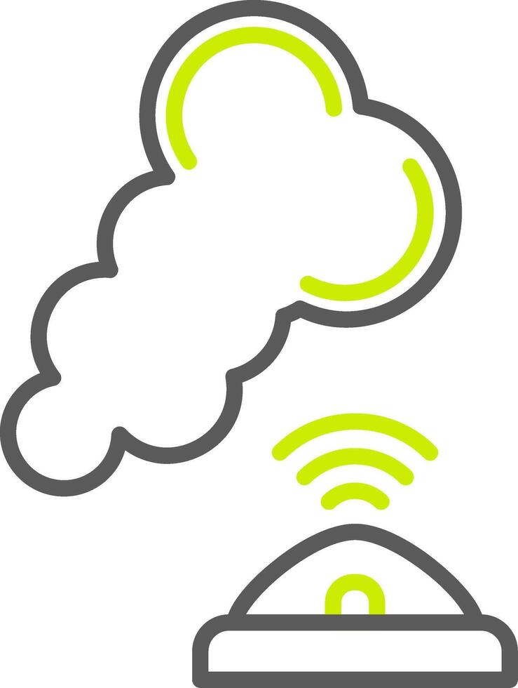 Smoke Sensor Polished Design Token vector