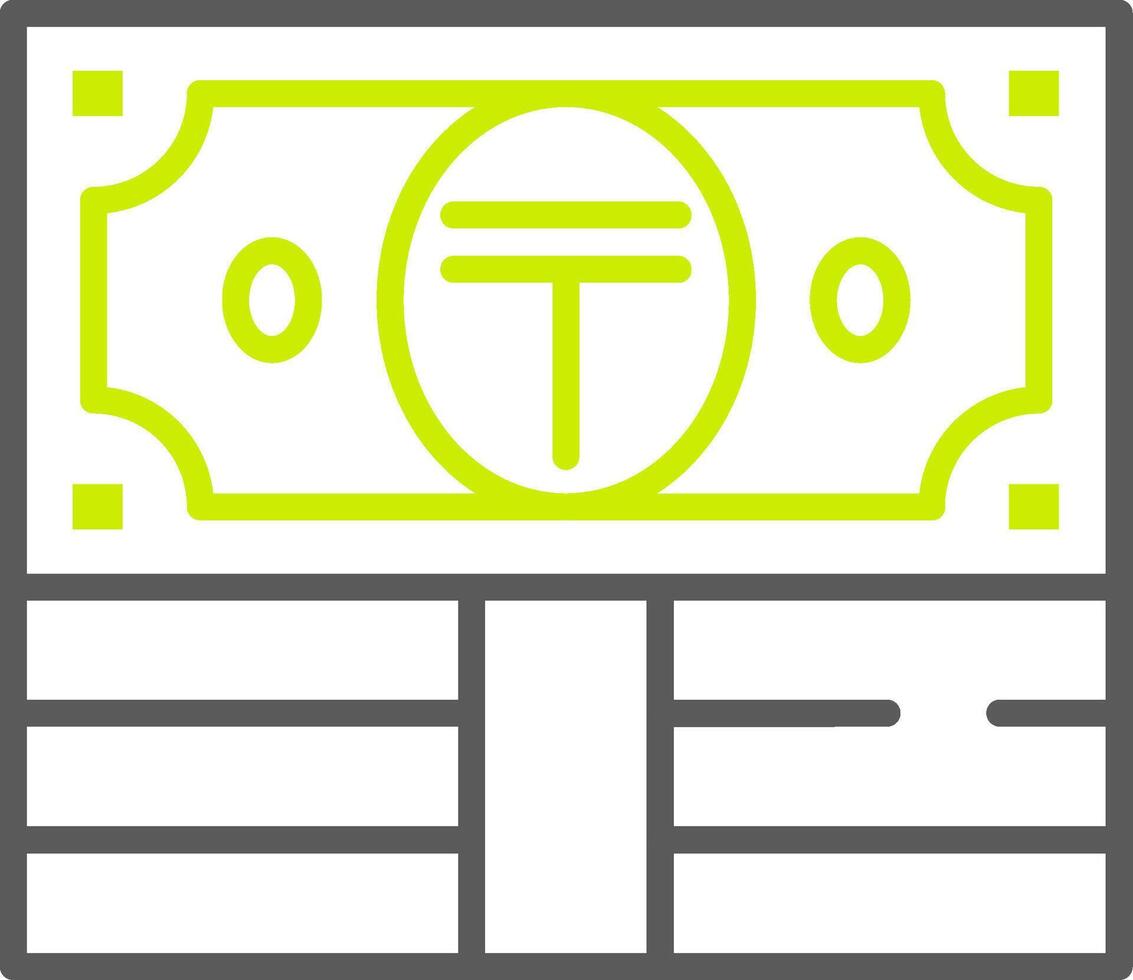 Tenge Elegant Visual Mark vector