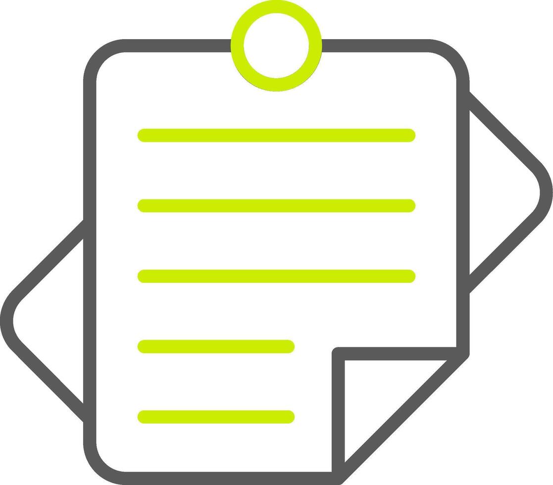 Sticky Notes Optimized Design Token vector