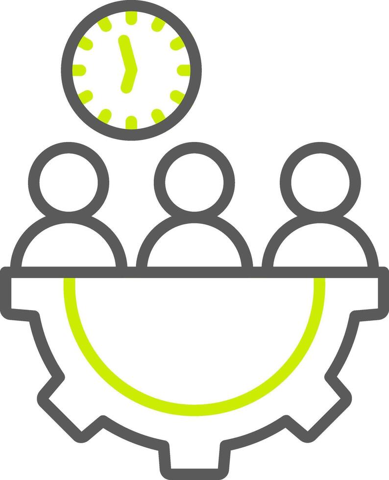 Stakeholder Elegant Line Drawing vector