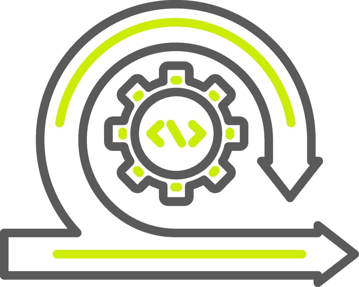 Agile Smart Line Drawing vector