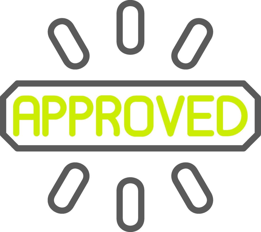 Approved Versatile Line Drawing vector