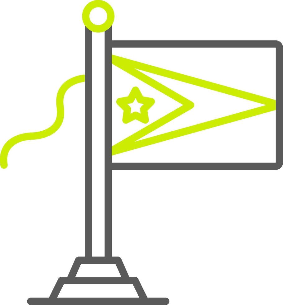 Guyana Flag Custom Tech Badge vector